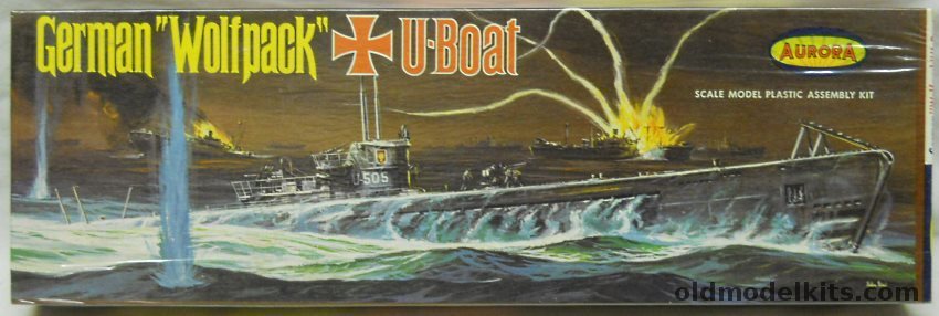 Aurora 1/209 German Wolfpack U-Boat U-505, 716-130 plastic model kit